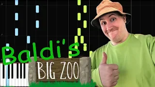 Baldi's Big Zoo - A Baldi's Basics Song By Random Encounters [Synthesia Piano Tutorial]