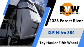 2023 XLR Nitro 384 Toy Hauler Fifth Wheel Flythrough