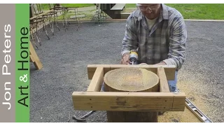 How to make a level cut with a Chainsaw - creating outdoor workspace