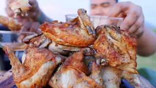 OUTDOOR COOKING | FRIED CHICKEN IN PRESSURE COOKER (HD)