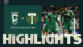 HIGHLIGHTS | Columbus Crew vs. Portland Timbers | Apr. 20, 2024