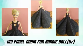 Diy panel gown ball gown for Barbie doll(07)|Nunu Seo