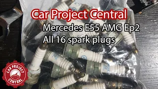 Mercedes W210 E55 AMG Episode 2 - Changing all 16 spark plugs