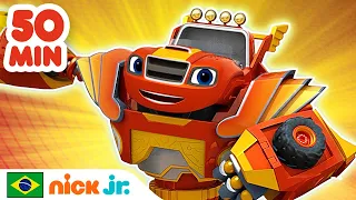 Blaze e os Monster Machines | Os melhores resgates do Blaze | Nick Jr. em Português