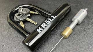 KRäll Motorcycle disc lock picked with my universal Disc Pick.