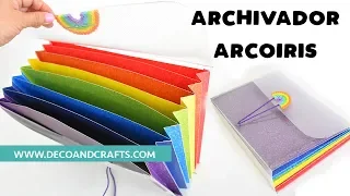 Rainbow Expanding File Folder | DecoAndCrafts