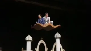 Aladdin and Jasmine first ride in magic carpet