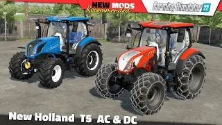 FS22 | New Holland T5 AC & DC - Farming Simulator 22 New Mods Review 2K60