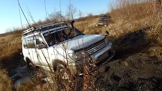 Посадили все машины! УАЗ Патриот, Land Cruiser Prado, Нива, Surf, Bighorn. OffRoad