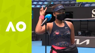 Naomi Osaka 'I'm just here to have fun' (1R) on-court interview | Australian Open 2021