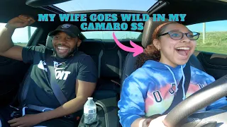 Letting WIFE drive my CAMARO SS for the FIRST TIME!! **BAD IDEA**😱