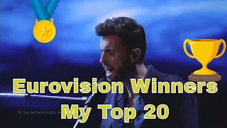 Eurovision Winners- My Top 20 (2000-2020)