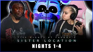 Night 4 BROKE ME!! | FNAF Sister Location Shifts 1-4