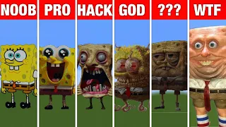 NOOB VS PRO VS HACKER Minecraft Pixel art✨SpongeBob SquarePants