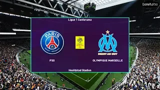 PSG VS MARSEILLE - Ligue 1 Conforama  --- PES 2020 Gameplay PC