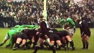 1973 Rugby Union Test Match: Ireland vs New Zealand All Blacks (Highlights)