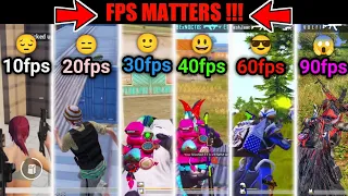 10fps Vs 20fps Vs 30fps Vs 40fps Vs 60fps Vs 90fps🔥Pubg Test |FPS MATTERS? PUBG/BGMI FPS COMPARISON