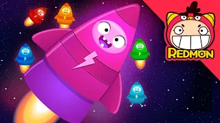 Five little rockets went out one day | Super songs | Nursery rhymes | rocket song | REDMON