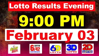 PCSO lotto results today | pcso live draw 9pm today 03 February 2024