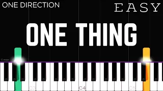 One Direction - One Thing | EASY Piano Tutorial