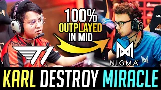 T1 vs NIGMA - Karl PUCK Pespective vs Miracle SF Mid - 11 mins GODLIKE! DOTA 2