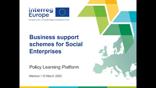 Business support schemes for social enterprises