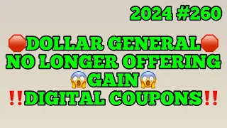 2024#260🛑🛑😱DOLLAR GENERAL NO LONGER OFFERING GAIN DIGITAL COUPONS‼️Must Watch👀👀