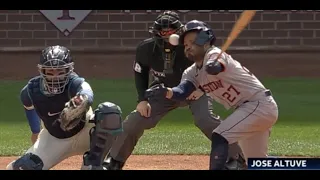 ALTUVE HIT IN THE HEAD. SCARY!