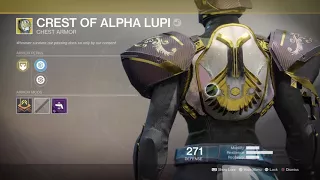 Destiny 2 - Crest of Alpha Lupi / Exotic Chest Armor