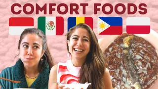 Trying 5 Comfort Foods From 5 Countries | Indonesia, Romania, Mexico, Philippines, Poland