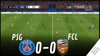PSG vs FC LORIENT [0-0] MATCH HIGHLIGHTS • Video Game Simulation & Recreation