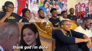 Africans show their friends (Newbies) Blackpink being a mess at buckingham palace