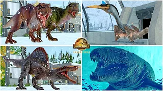 Snowstorm All Max Egg 110 Dinosaurs & Species Release Animations 🦖 Jurassic World Evolution 2 Canada