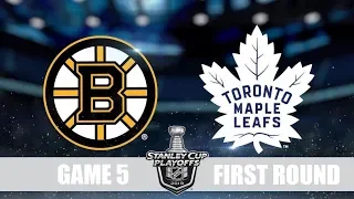 Bruins VS Maple Leafs in Game 5 NHL Торонто Бостон Плей-офф, 1/8 финала, Обзор матча