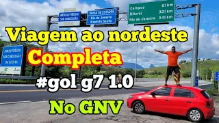 Viagem de carro ao nordeste, em um gol 1.0 no gnv, acompanhe essa grande aventura. #gnv #wv gol g7