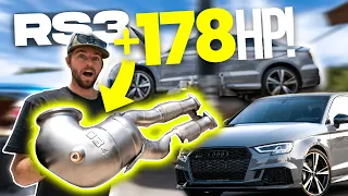 034 Motorsport Exhaust Install, Sounds AWESOME! [Audi RS3]