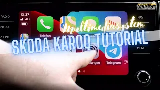 Skoda Karoq Sportline 2021 | Tutorial | Navi einstellen | Handy verbinden | Apple Car Play | #dcptut