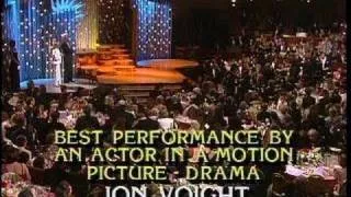 Jon Voight Wins Best Actor Motion Picture Drama - Golden Globes 1986