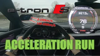 2021 Audi E-Tron S (503hp) | 100-200km/h & 0-100km/h | POV | CarPerformance Media
