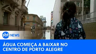 Rio Guaíba alcança menor nível desde início das inundações em Porto Alegre | #SBTNewsnaTV (20/05/24)