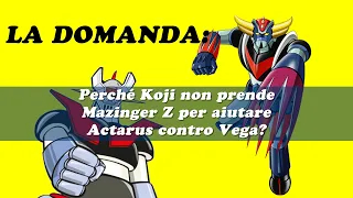 Perché Koji Kabuto (Alcor) non prende il Mazinger Z per aiutare #Goldrake nella guerra contro Vega?