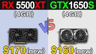 RX 5500 XT (4GB) Vs. GTX 1650 Super | 1080p and 1440p | New Games Benchmarks