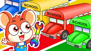 Wheels on the bus: School Bus Rules! 🚌 +More Kids Songs & Nursery Rhymes | Baby Shark, Peek A Boo 🚌