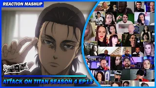 [Full Episode] Attack on Titan Season 4 Episode 13 Reaction Mashup | 進撃の巨人 Shingeki no Kyojin s4ep13