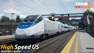 High Speed US : Northeast Corridor : Train Sim World 3 [4K 60FPS]
