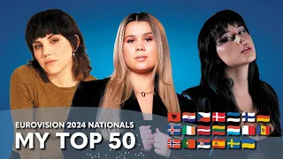 Eurovision 2024 National Selections - My Top 50