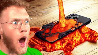 HOT LAVA vs iPHONE!