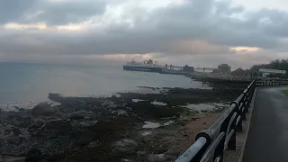 MV Caledonian isles remained stormbound at Brodick all day