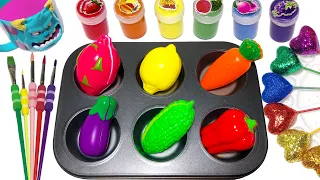 Satisfying Video l How To Make Rainbow Lollipop WITH8 Circle Paint & paw patrol M&M Cutting ASMR #51