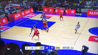 Lebanon 🇱🇧 Vs China 🇨🇳 Fiba WC Qualifiers, OVER TIME, Nuhad Nawfal Stadium